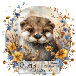 Otters watercolor (FS/CU)