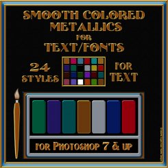 One-Click Metallic Text PS Layer Styles (CU4CU)