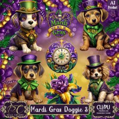 Mardi Gras Doggie 3 (FS-CU)