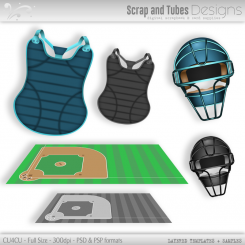 Grayscale Layered Baseball Templates 2