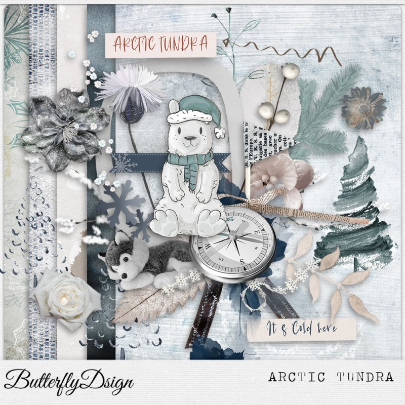 Mini Kit Arctic Tundra by ButterflyDsign - Click Image to Close