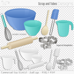 Grayscale Kitchen Tool Templates