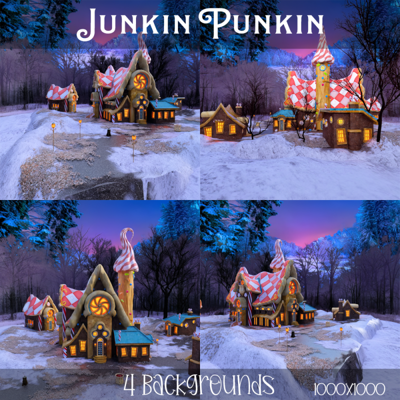 Backgrounds - Christmas House - Click Image to Close