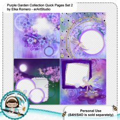 Purple Garden - Quick Pages Set 2 (FS/PU)