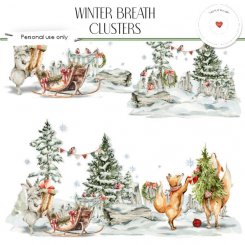 Winter breath clusters