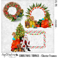 Christmas Tidings Cluster Frames - EXCLUSIVE (FS/CU)