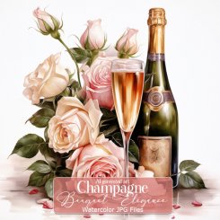 Champagne Elegance Backgrounds (FS/CU/AI)