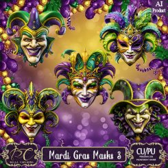 Mardi Gras Masks 3 (TS-CU)
