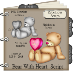 BEAR WITH HEART (FS/CU/TEMPLATE/SCRIPT)