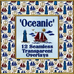 "Oceanic" Seamless Transparent Overlays Pack (CU4CU)