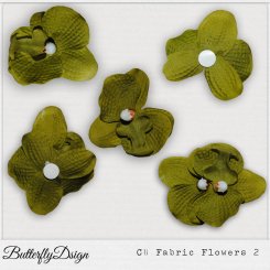 CU Fabric Flowers 2 by ButterflyDsign
