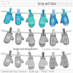Hanging Mittens Templates