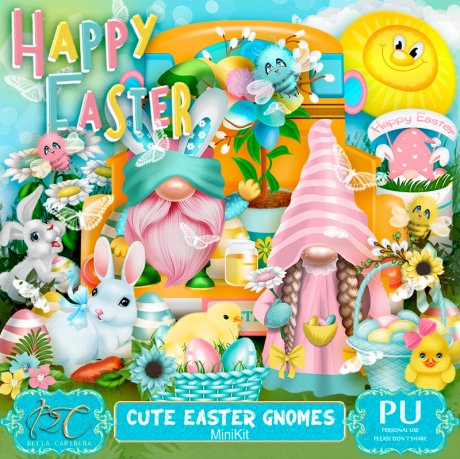Cute easter gnomes (TS-PU)