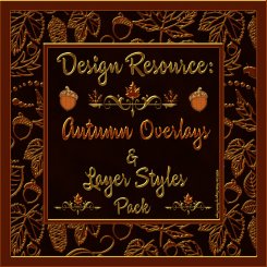 Autumn Seamless Overlays & PS Layer Styles Pack (CU4CU)
