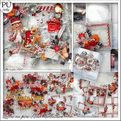 collection lettre au pere Noel by kitty scrap
