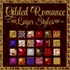 Gilded Romance PS Layer Styles (CU4CU)