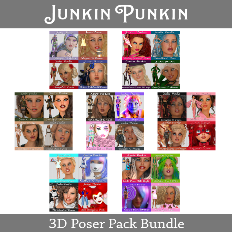 Bundle - CU - Poser Pack - Mix - Click Image to Close