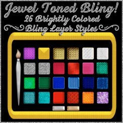 Bling! Jewel Toned PS Layer Styles (CU4CU)