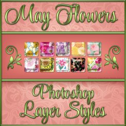 May Flowers PS Layer Styles (CU4CU)