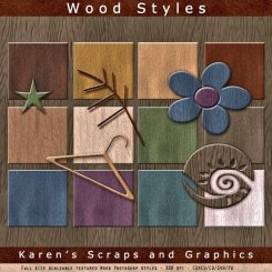 Wood Photoshop Styles (CU4CU)