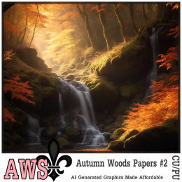 Autumn Woods Papers #2 (TS-CU-AI) * Exclusive