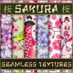SAKURA Seamless Textures & PS Patterns (CU4CU)