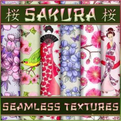SAKURA Seamless Textures & PS Patterns (CU4CU)