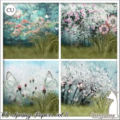 CU spring papers vol.2 by KittyScrap