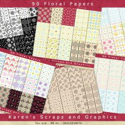 90 Floral Papers (FS/CU4CU)