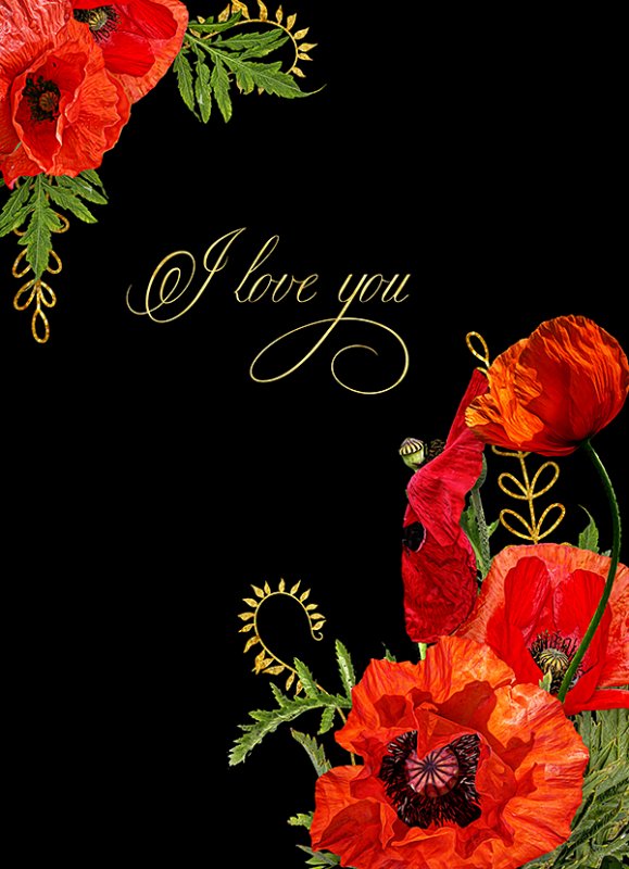 Elegant Floral Cards02 (FS/PU) - Click Image to Close
