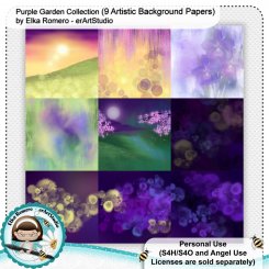 Purple Garden - Artistic Backgrounds (FS/PU)