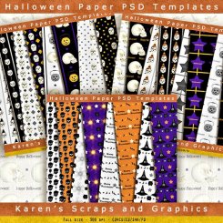 Halloween Paper Layered Templates (FS/CU4CU)