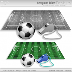 Grayscale Layered Soccer Templates 3