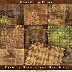 Messy Grunge Papers (FS/CU4CU)