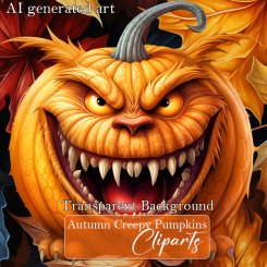 Autumn Pumpkins clipart (FS/CU)