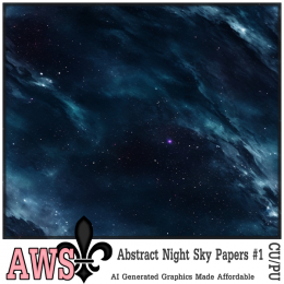 Abstract Night Sky Papers #1 (TS-CU-AI) * Exclusive