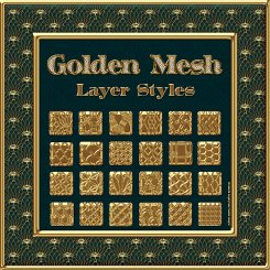 Golden Mesh PS Layer Styles (CU4CU)