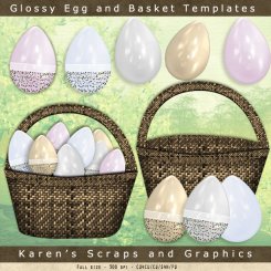 Egg and Basket Templates (FS/CU4CU)