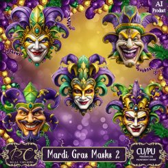 Mardi Gras Masks 2 (TS-CU)