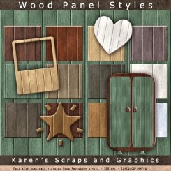 Wood Panel Photoshop Styles (CU4CU)