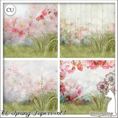 CU spring papers vol.1 by KittyScrap