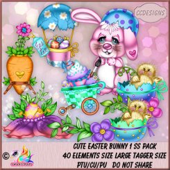 Cute Easter Bunny 1 SS Pack (TS/CU/S4H)