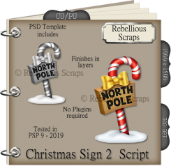 CHRISTMAS SIGN 2 (FS/CU/TEMPLATE/SCRIPT)
