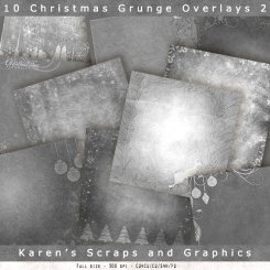 Christmas Grunge Overlays 2 (FS/CU4CU)