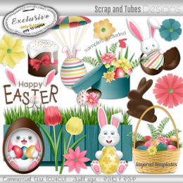 EXCLUSIVE ~ Easter Grayscale Templates 3
