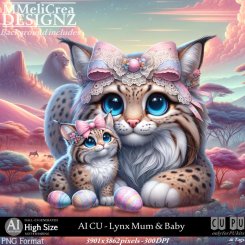 AI - CU Lynx Mum & Baby (CU/PNG/HS)