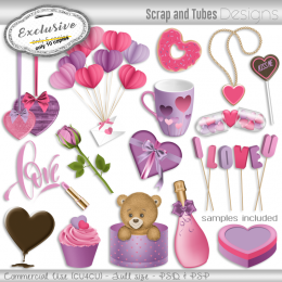 EXCLUSIVE ~ Valentine Grayscale Templates 1