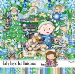Baby Boy's 1st Christmas (FS/PU)