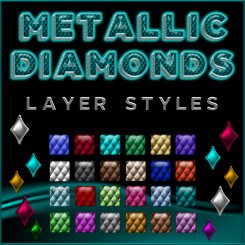 Metallic Diamonds PS Layer Styles (CU4CU)