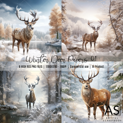Winter Deer Papers 01 (AI product)
